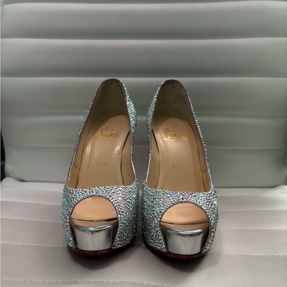 Crystal Embellished Christian Louboutin heels - Picture 8 of 11